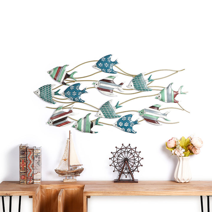 Decorative Metal Fish Wall Art Kalsten