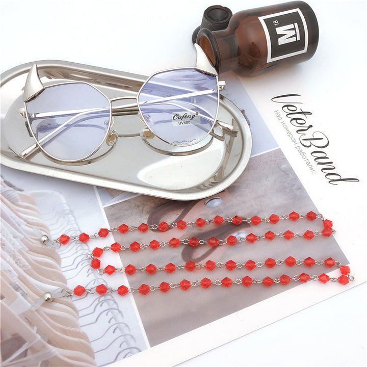Beaded Eyewear Chain with Adjustable Length Kalsten