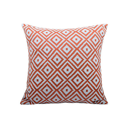 Square decorative cushion cover with geometric diamond pattern Kalsten