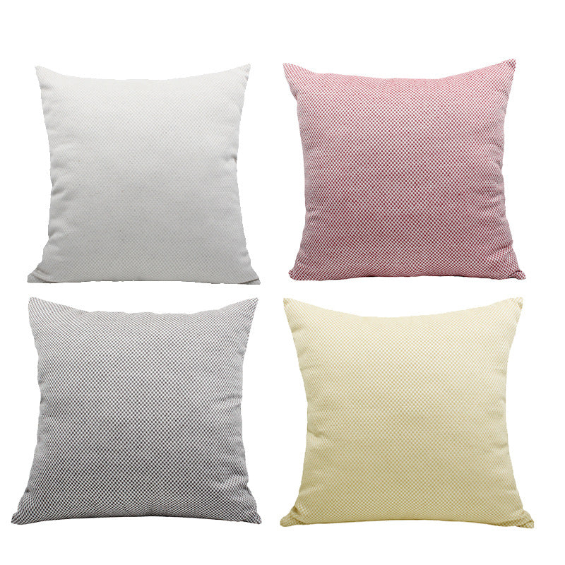 Square decorative pillow cover with micro-structured dot binding and concealed zipper Kalsten