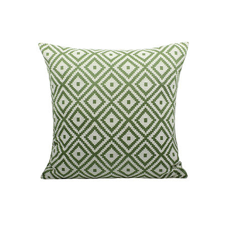 Square decorative cushion cover with geometric diamond pattern Kalsten