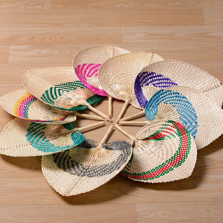 Handcrafted fan made from natural materials Kalsten