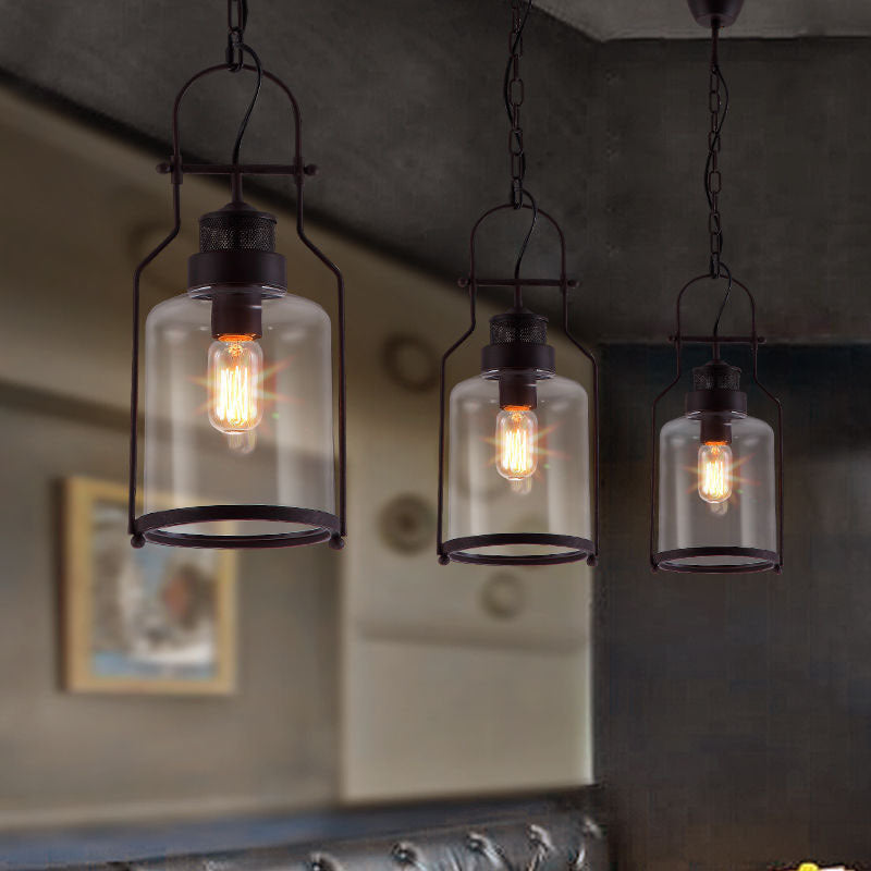 Vintage-Inspired Glass Pendant Light