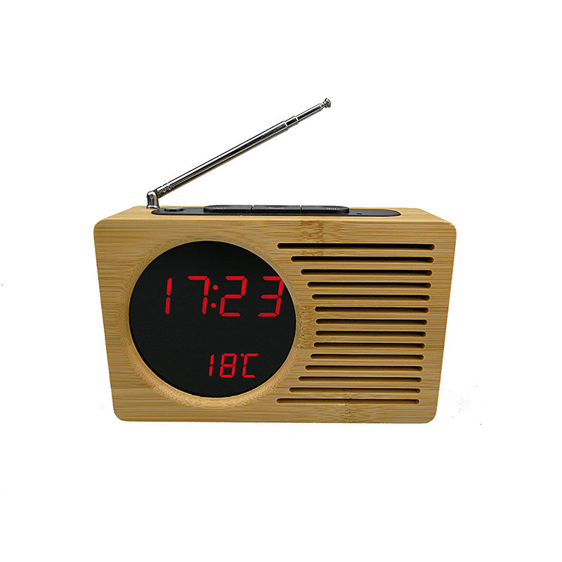 Digital wooden alarm clock with temperature display Kalsten