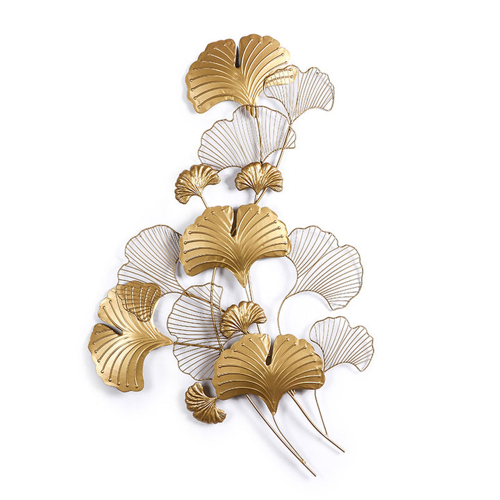 Elegant Ginkgo Leaf Wall Art Sculpture Kalsten