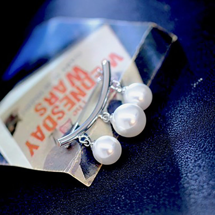 Elegant Pearl Drop Brooch Kalsten