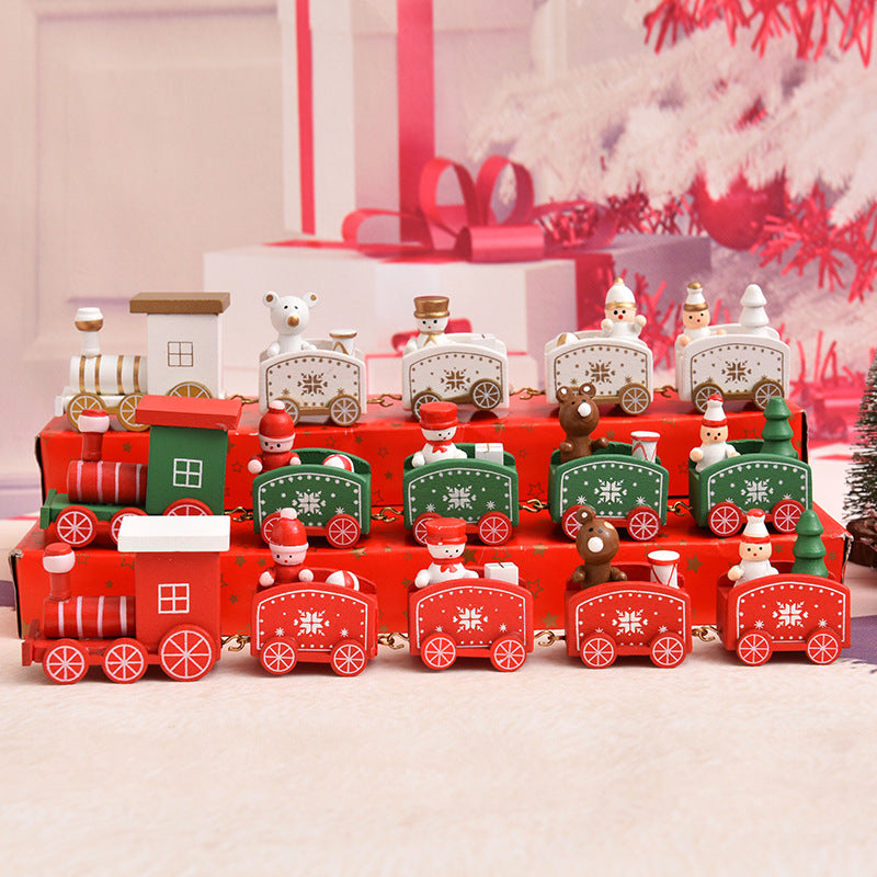 Christmas Train Decoration Figure Set