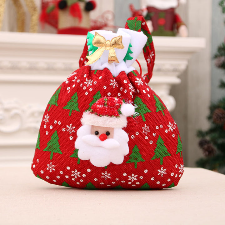 Festive Santa Drawstring Gift Bag Kalsten