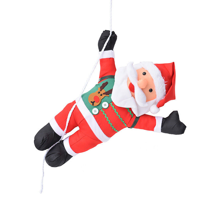 Decorative Santa Claus figures with rope