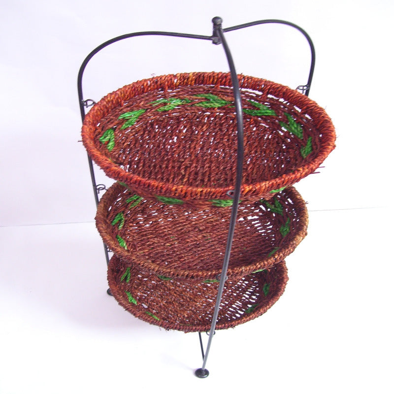 Multi-Tiered Woven Storage Rack Kalsten
