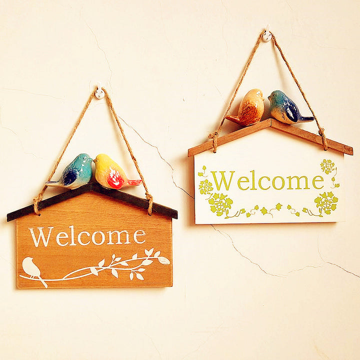 Rustic Welcome Home Plaque