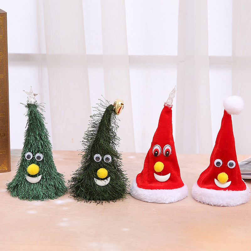 Funny Christmas hat with movable parts