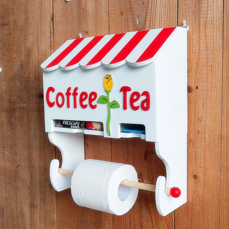 Decorative Coffee and Tea Wall Organizer