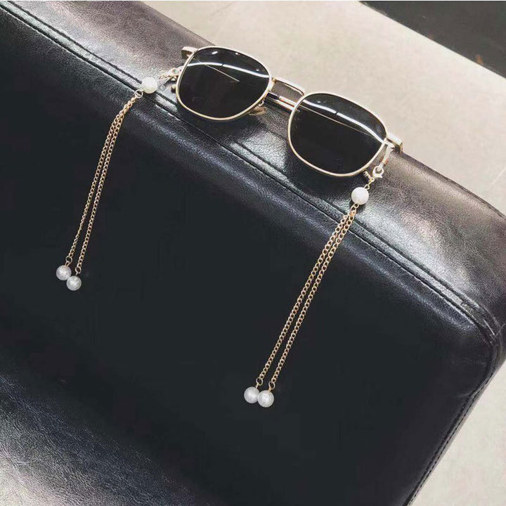 Elegant Triple Strand Pearl Eyewear Chain Kalsten