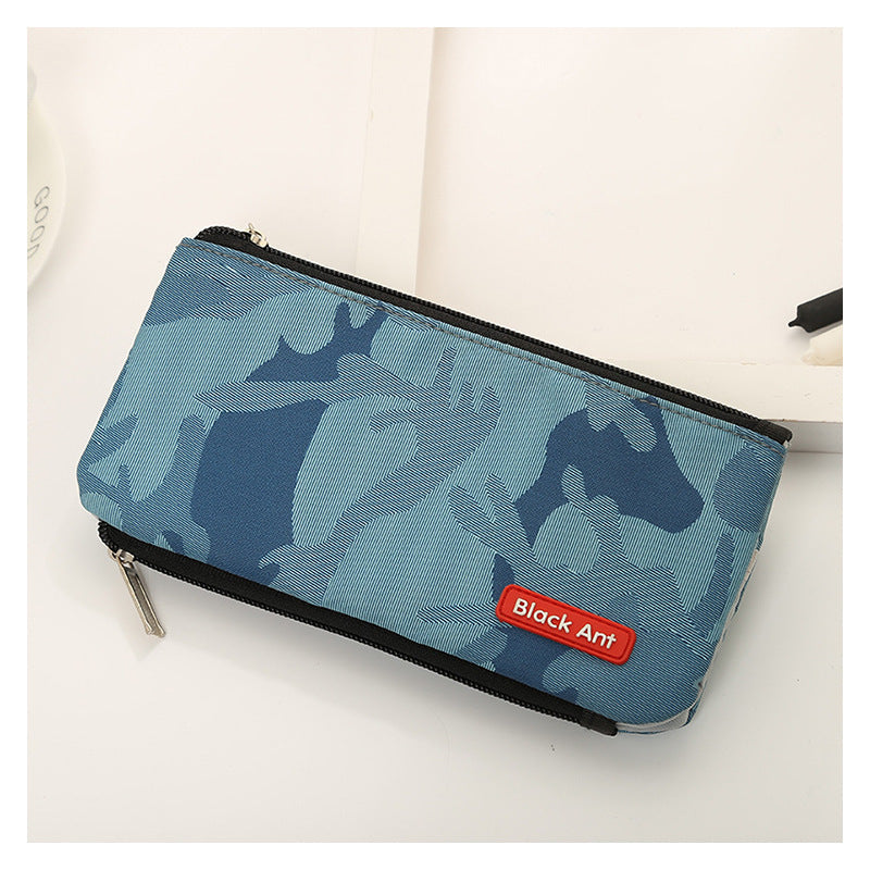 Multifunctional Camo Print Zipper Pouch