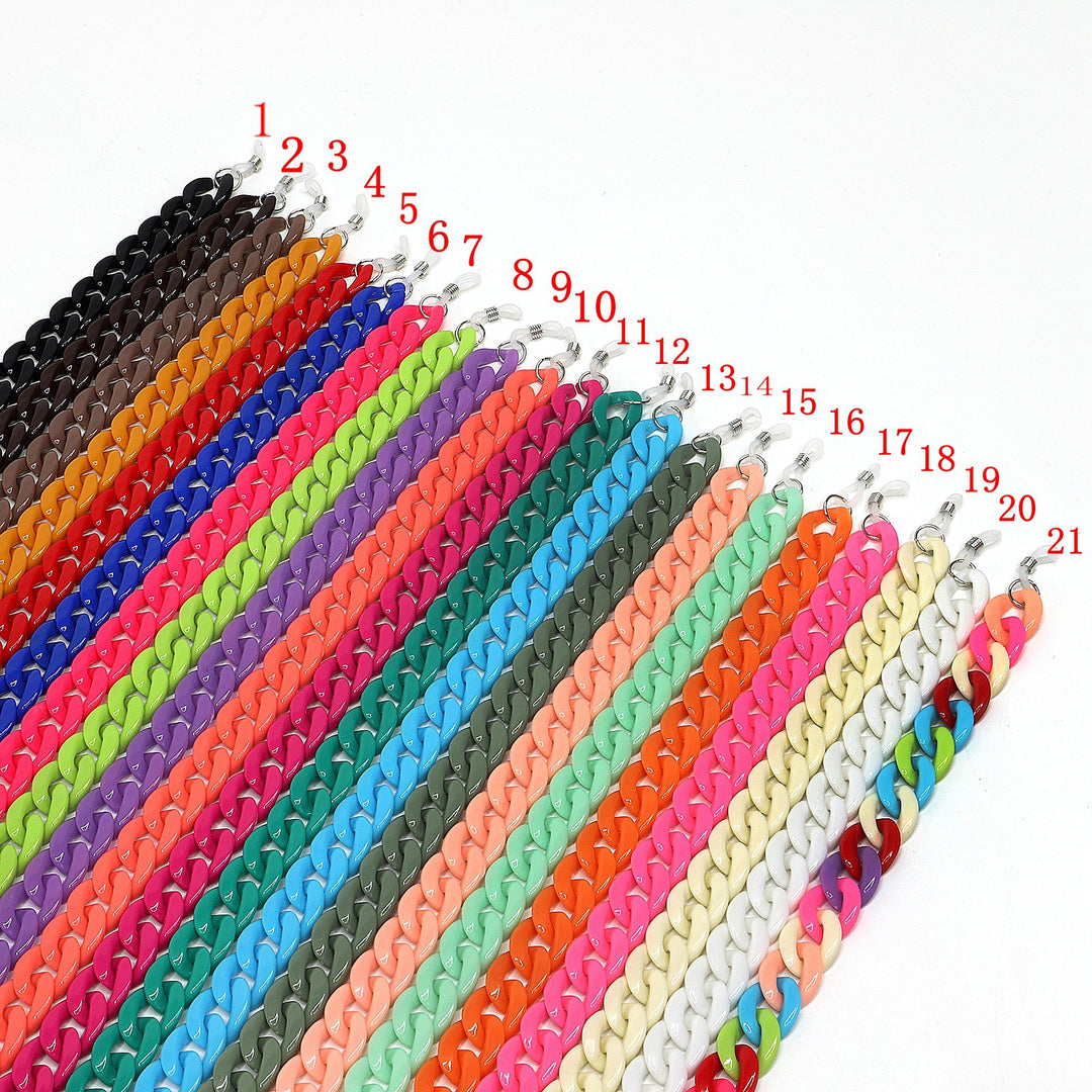 Colorful Oversized Acrylic Eyewear Chain Kalsten