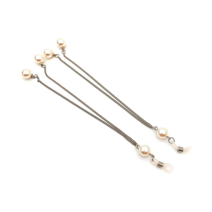 Elegant Triple Strand Pearl Eyewear Chain Kalsten