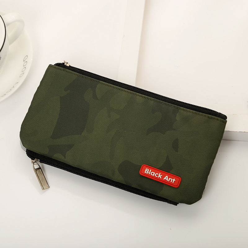 Multifunctional Camo Print Zipper Pouch