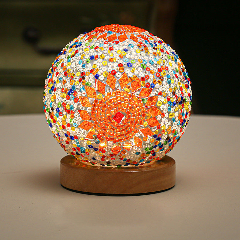 Stained Glass Table Lamp - Mosaic LED Lamp | Kalsten