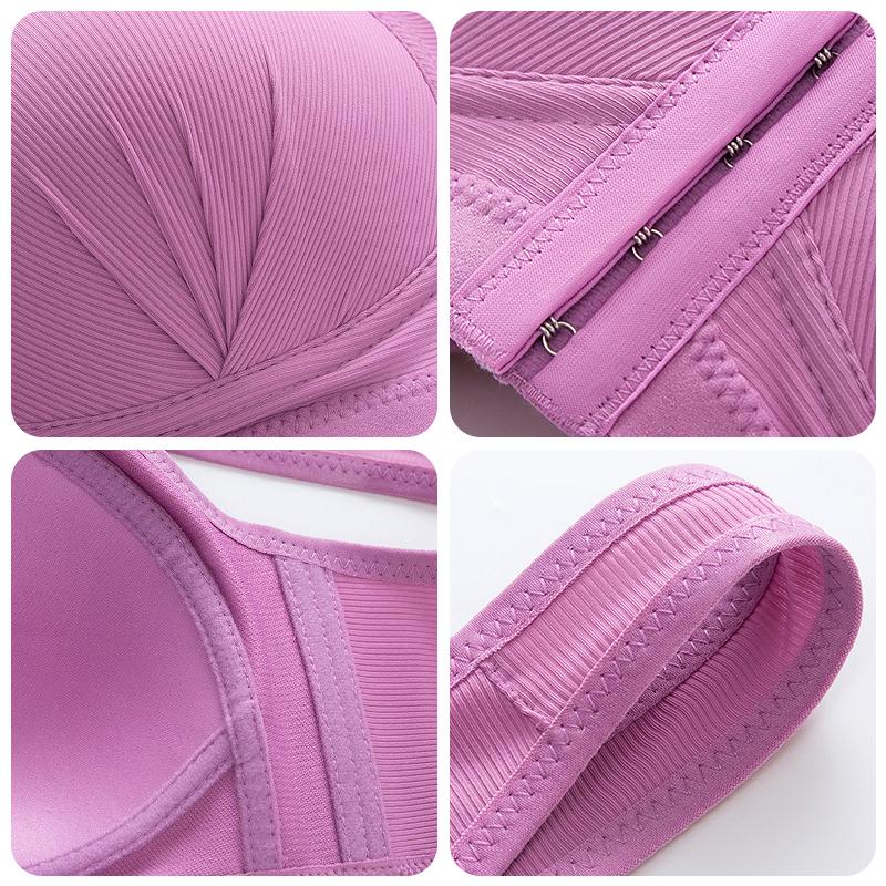 Kalsten | Plus Size Front Closure Elastic Push Up Comfort Bra