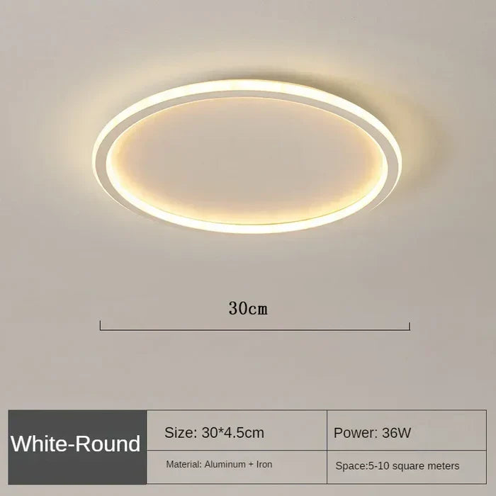 Scandinavian Round Ceiling Lamp - AuroraSphere | Kalsten