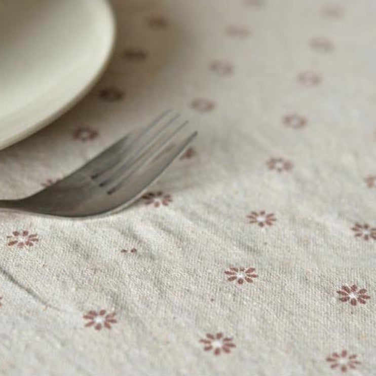Kalsten | Daisy Print Cotton Linen Tablecloth