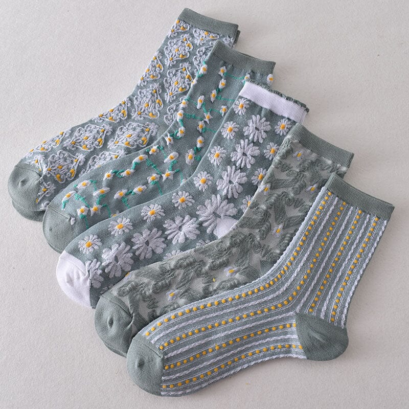 Kalsten | Women's Floral Cotton Socks (10 Pairs)