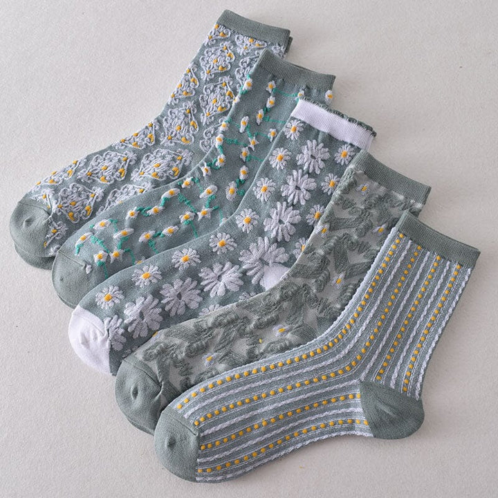 Kalsten | Women's Floral Cotton Socks (10 Pairs)