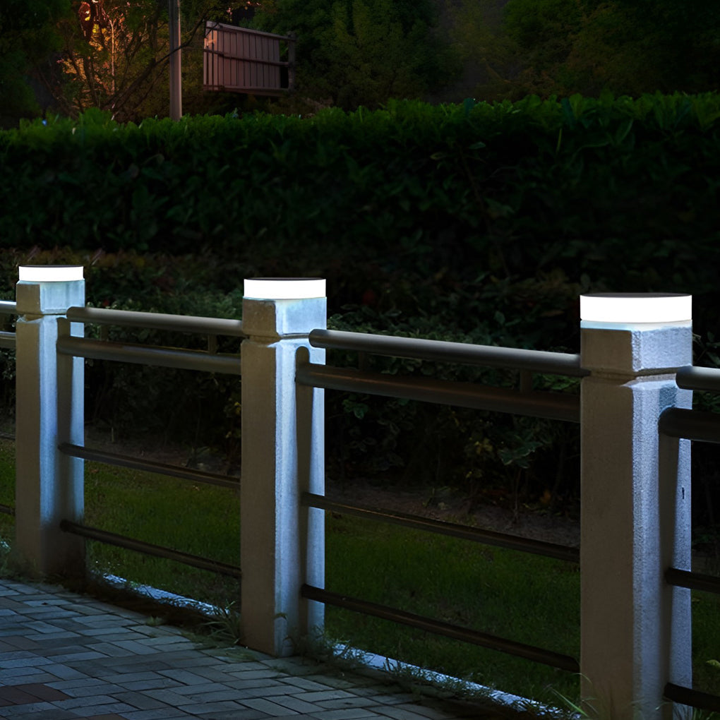 Waterproof LED Outdoor Ground Lawn Deck Recessed Solar Disk Lights Landscape Lighting | Kalsten