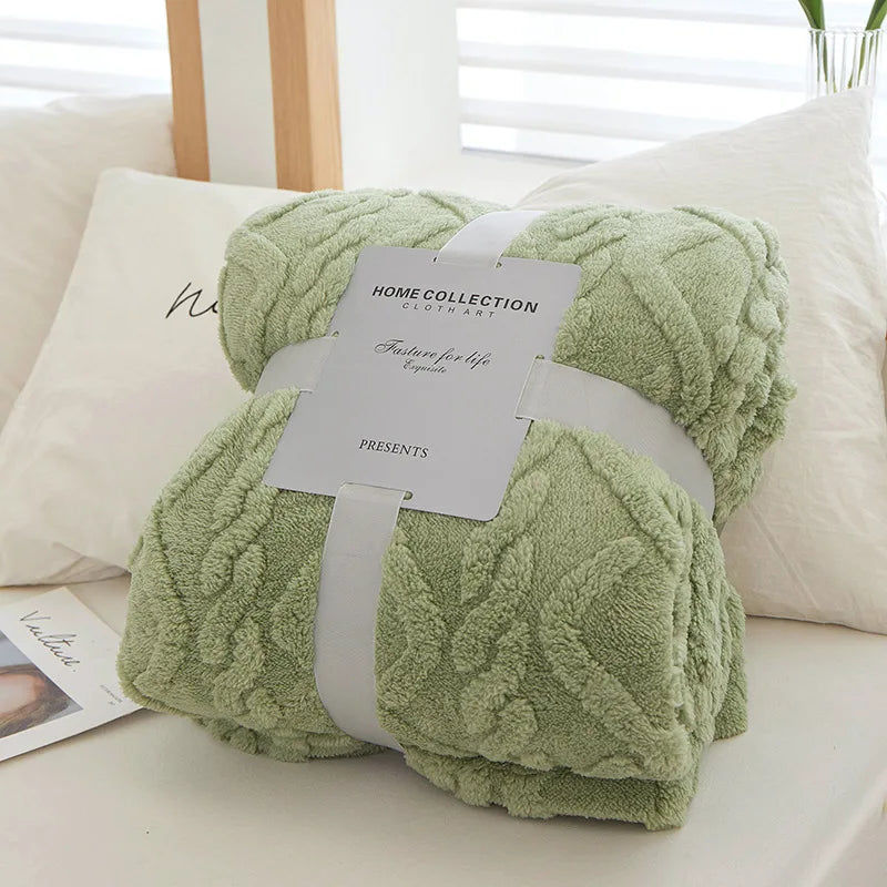 Luxury Lambswool Blanket for Bedroom Kalsten