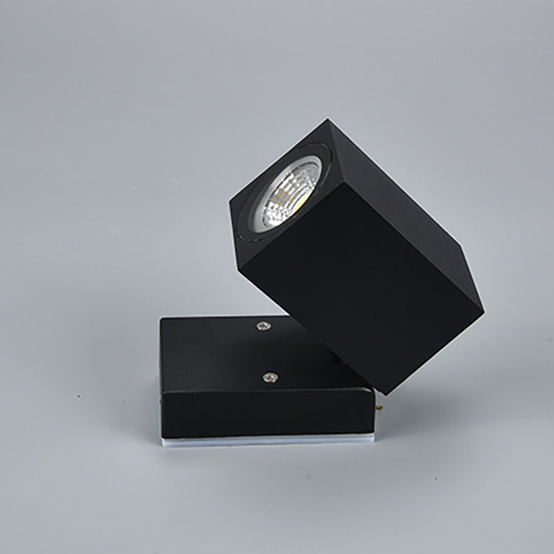 Modern Simplicity Waterproof Adjustable Angle Square Aluminum LED Wall Sconce Lamp For Outdoor Patio | Kalsten