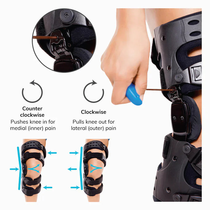 Kalsten | Osteoarthritis Relief Knee Brace | Medial and Lateral OA Support for Bone-on-Bone Arthritis Pain