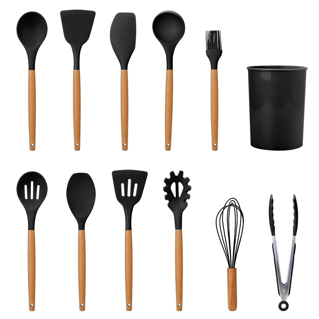 11-Piece Silicone Kitchen Utensils Set – Heat Resistant