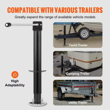 Kalsten | Heavy-Duty A-Frame Trailer Jack with Drop Leg, 5000 lb Capacity