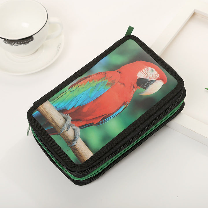 Animal-Themed Multi-Compartment Organizer Pouch
