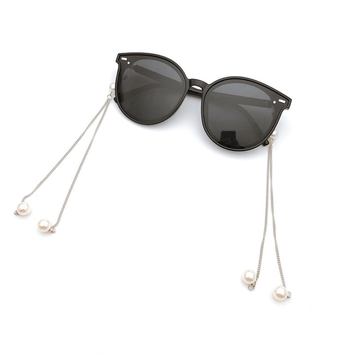 Elegant Triple Strand Pearl Eyewear Chain Kalsten