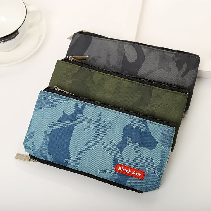 Multifunctional Camo Print Zipper Pouch