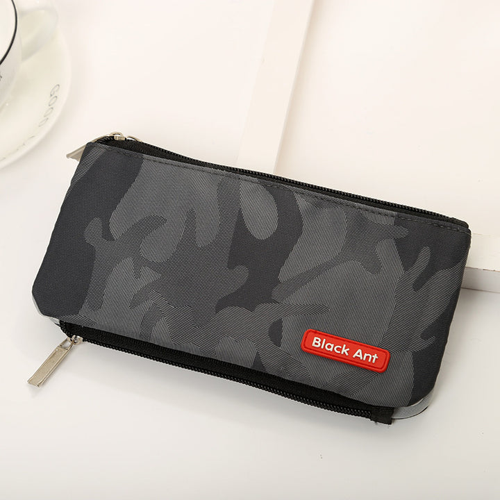 Multifunctional Camo Print Zipper Pouch