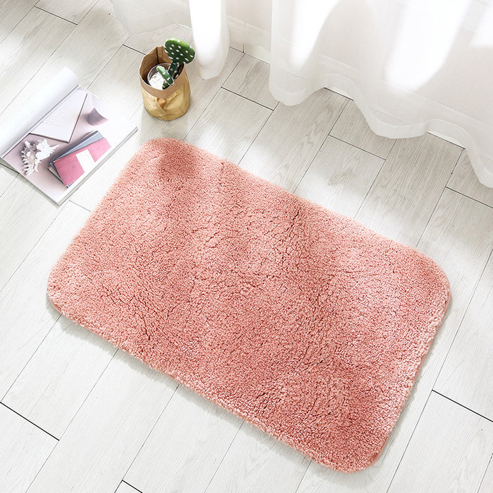 Absorbent Plush Bath Rug for Bathroom