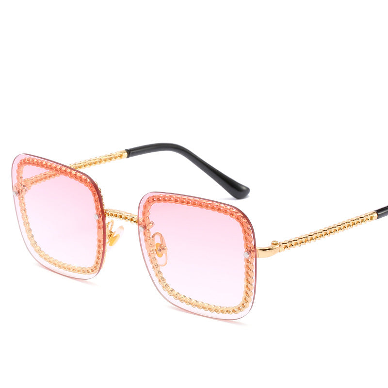 Statement Square Sunglasses with Decorative Frame Kalsten