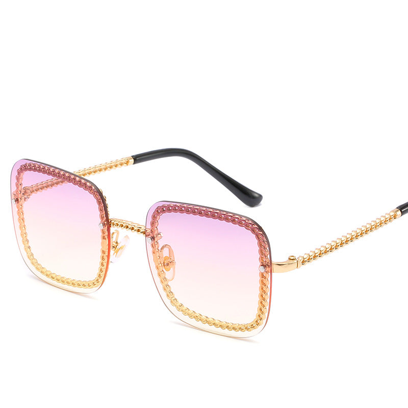 Statement Square Sunglasses with Decorative Frame Kalsten