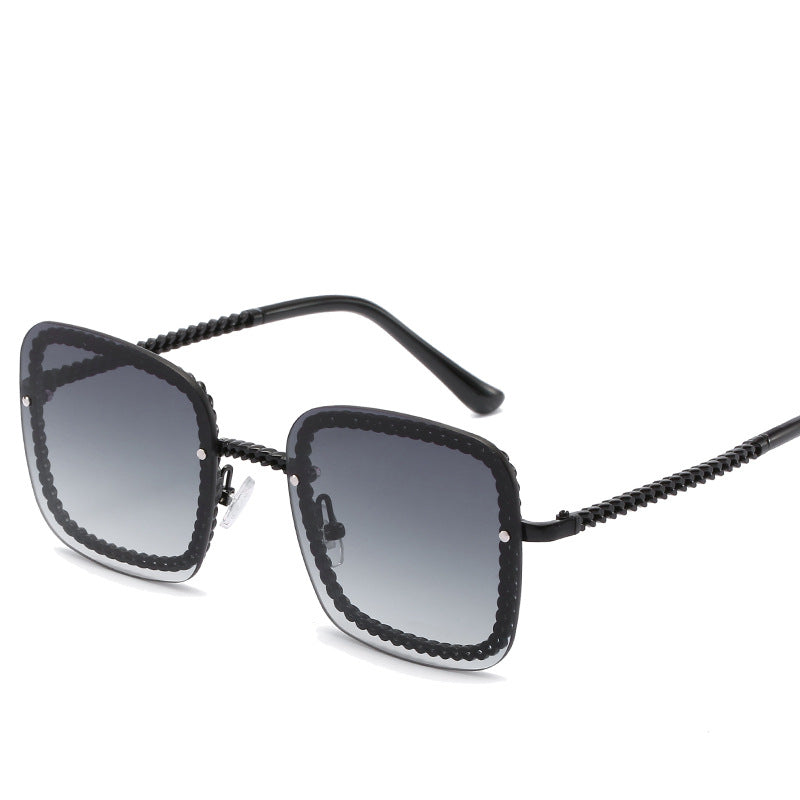 Statement Square Sunglasses with Decorative Frame Kalsten