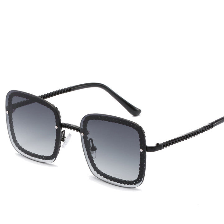 Statement Square Sunglasses with Decorative Frame Kalsten