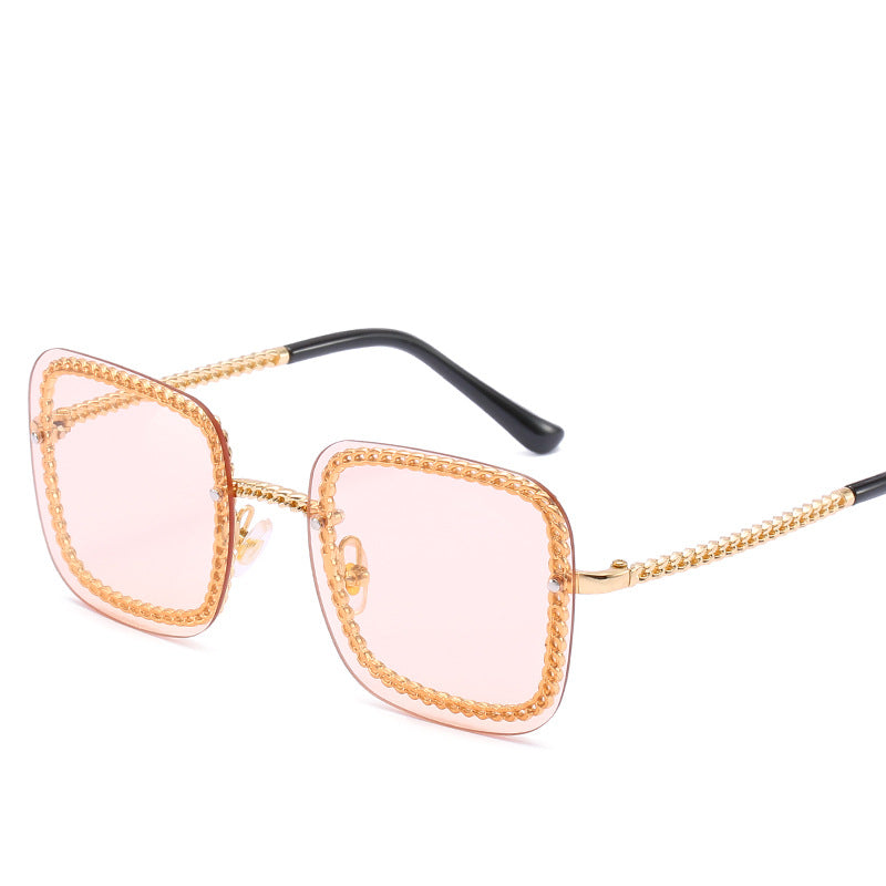 Statement Square Sunglasses with Decorative Frame Kalsten