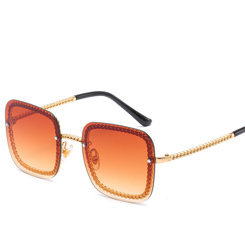 Statement Square Sunglasses with Decorative Frame Kalsten