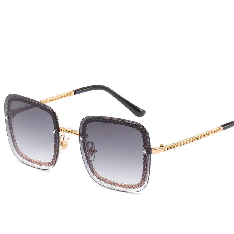 Statement Square Sunglasses with Decorative Frame Kalsten