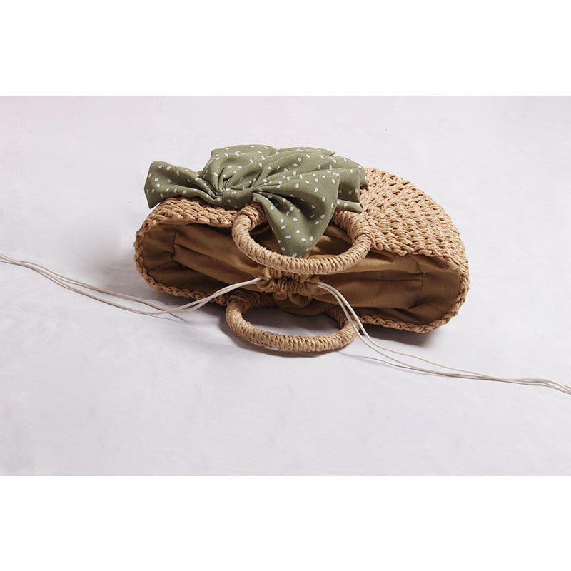 Basket bag with decorative bow details Kalsten
