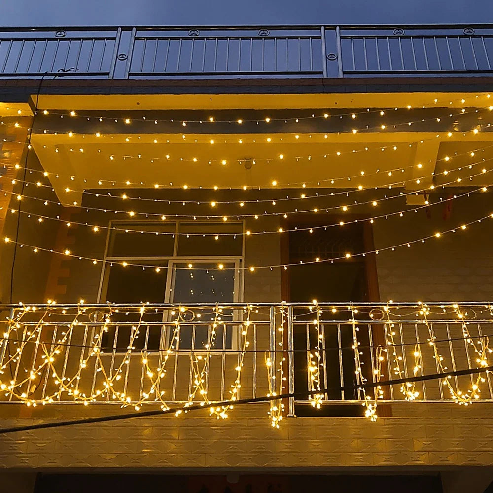 LED curtain light for outdoors – Waterproof fairy lights for garden, balcony, and terrace | Kalsten