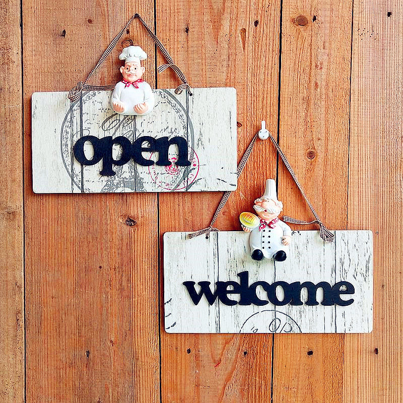 Decorative Chef-Themed Wall Board Set