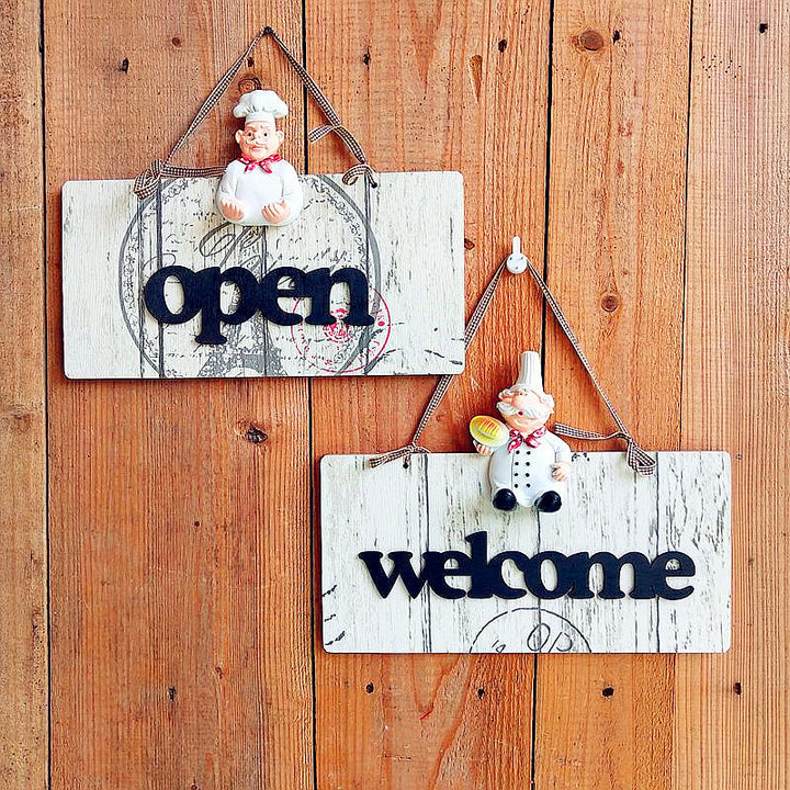 Decorative Chef-Themed Wall Board Set